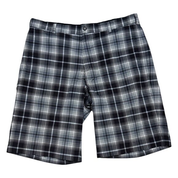 NIKE GOLF DRI-FIT Tour Plaid Summer Business Casual Outdoor Shorts Mens Large - Picture 1 of 6